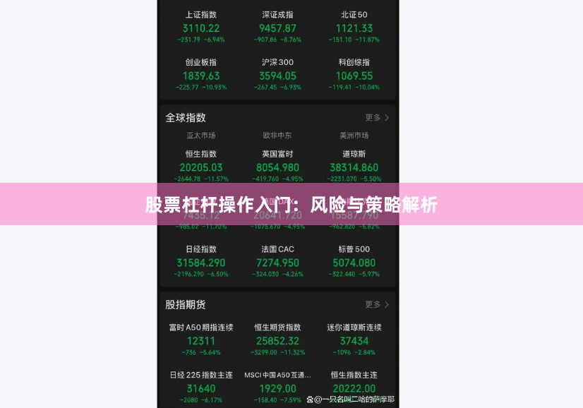 股票杠杆操作入门：风险与策略解析